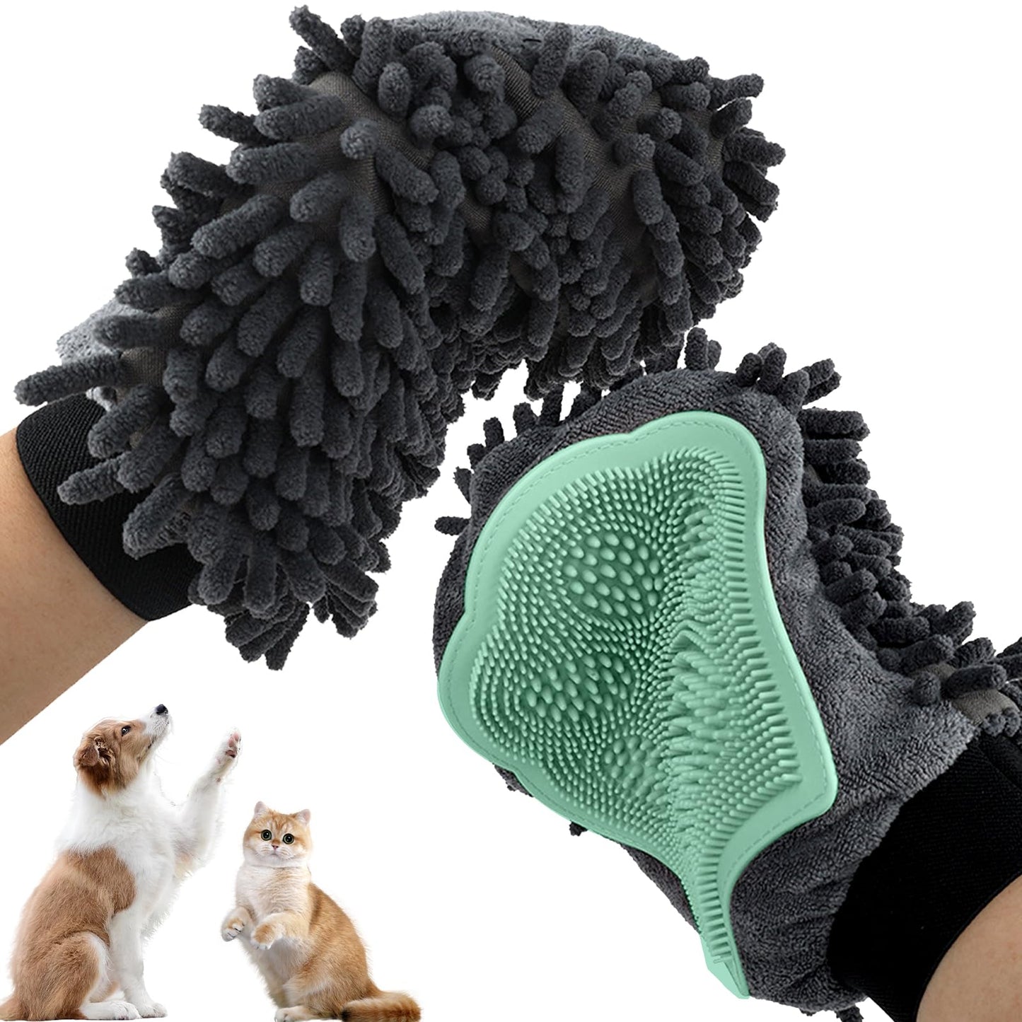 Grooming Gloves for Dogs and Cats